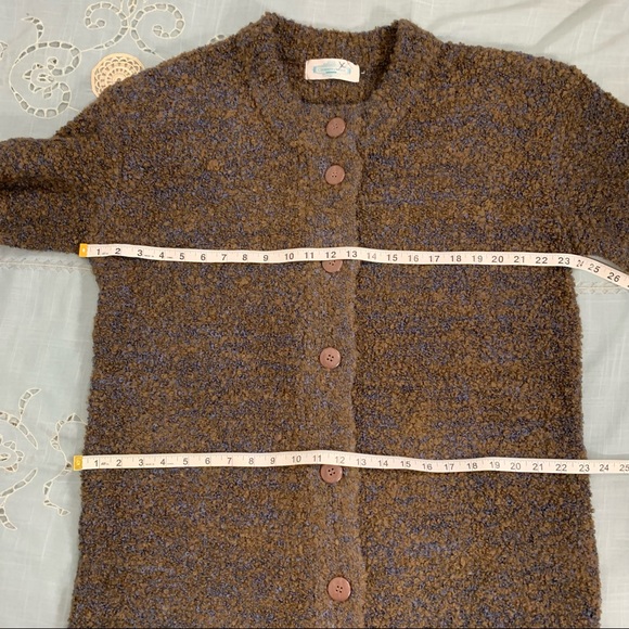 Vintage Clements West wool blend long sweater coat - Picture 5 of 16